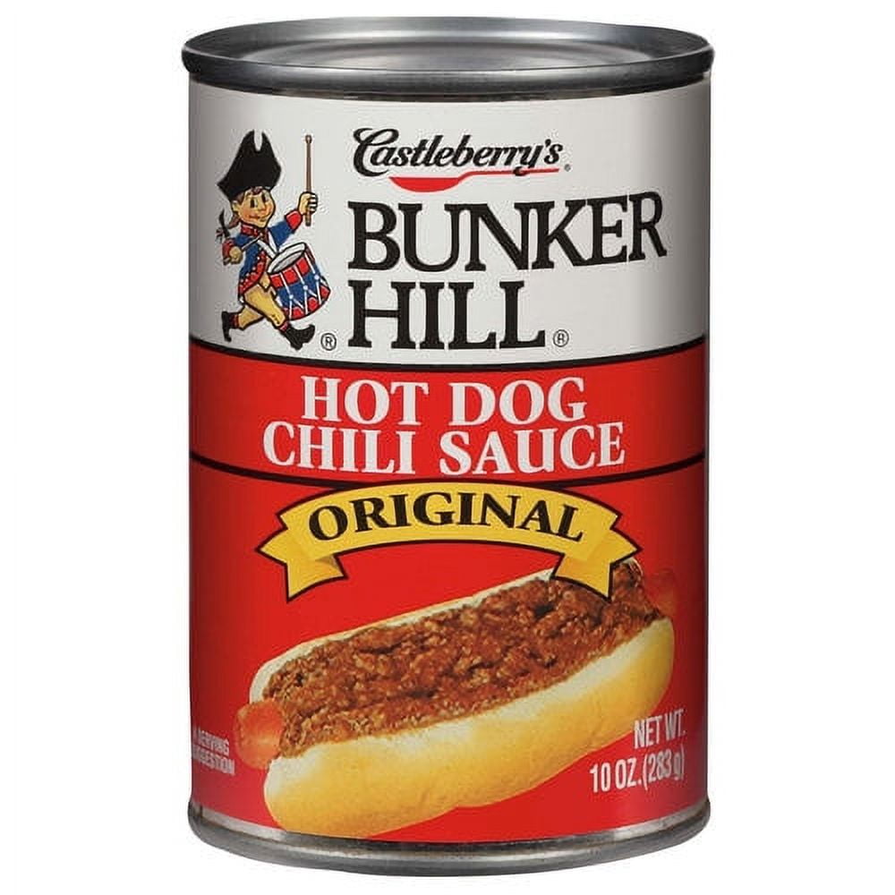 Castleberry’s Bunker Hill Original Chili Sauce, Great with Hot Dogs, 10 oz Can